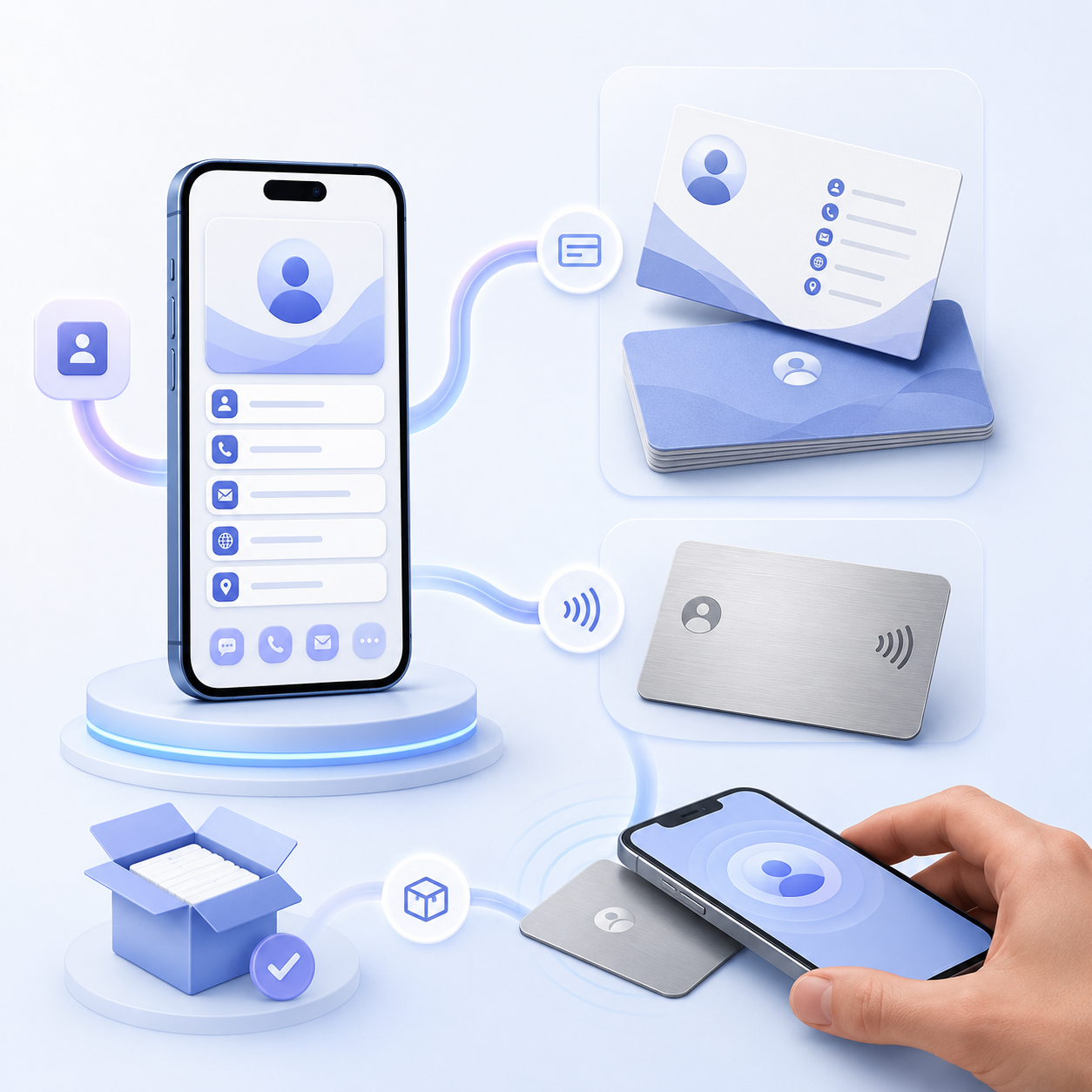 디지털명함에서 종이·NFC 명함까지